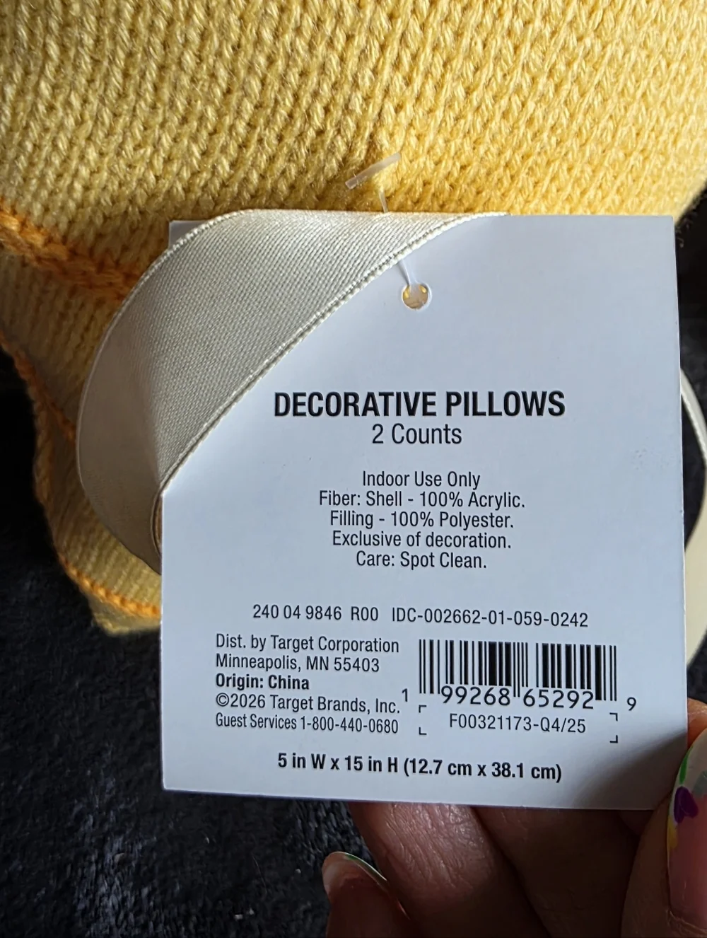 Easter 2026 Target Spritz 2pk Carrot Shaped Throw Pillow 11